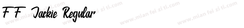 FF Jackie Regular字体转换
